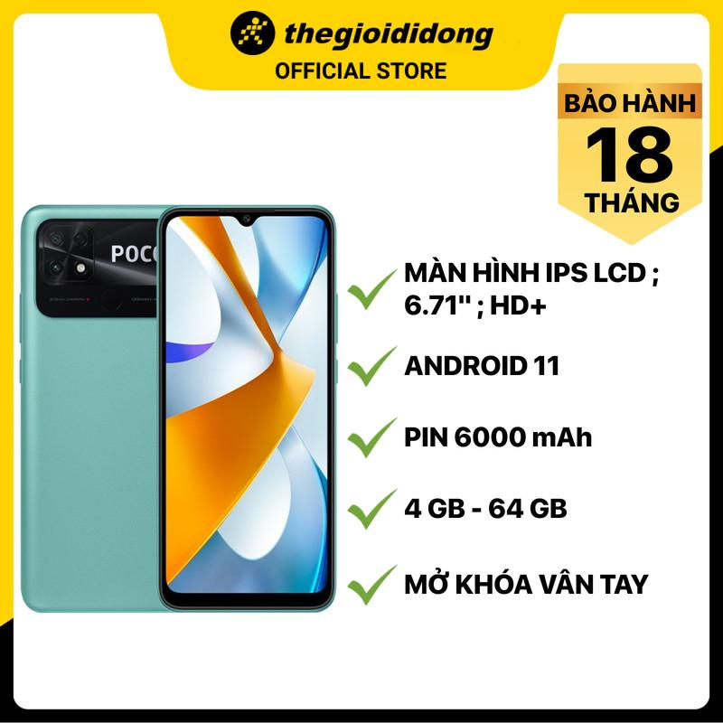 Điện thoại Xiaomi POCO C40 (4 GB/64 GB) - Hàng chính hãng