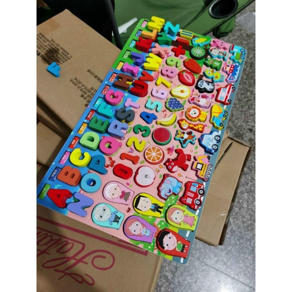 - BẢNG GỖ HỌC SIZE LỚN ĐA NĂNG KÈM CÂU CÁ CHO BÉ