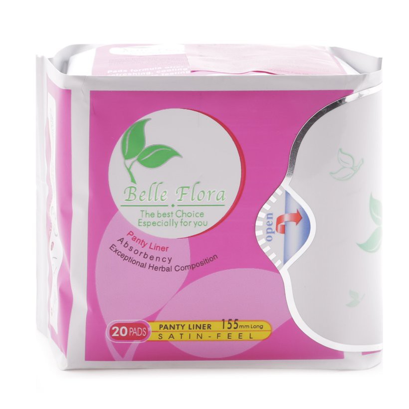 Bộ BVS hàng ngày cotton BELLE FLORA - 3 gói