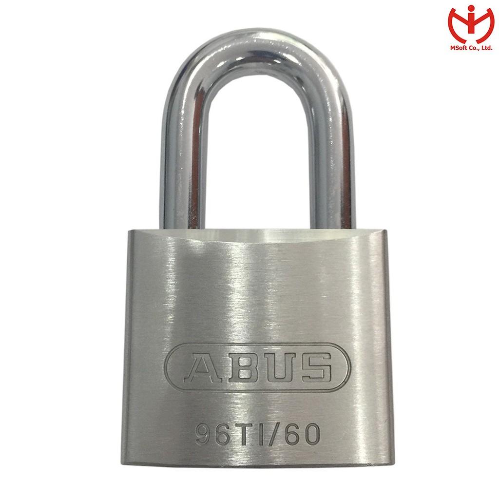 Ổ khóa ABUS 96TI/60 thân TITALIUM rộng 60mm 4 chìa vi tính - MSOFT