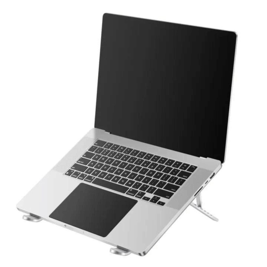 Stand Quạt Tản Nhiệt Macbook WIWU S400 Pro Nhôm Gấp Gọn Đế Tản Nhiệt Tương Thích Laptop 9 -17inch 2 Quạt Tản Nhiệt - Hàng Chính Hãng