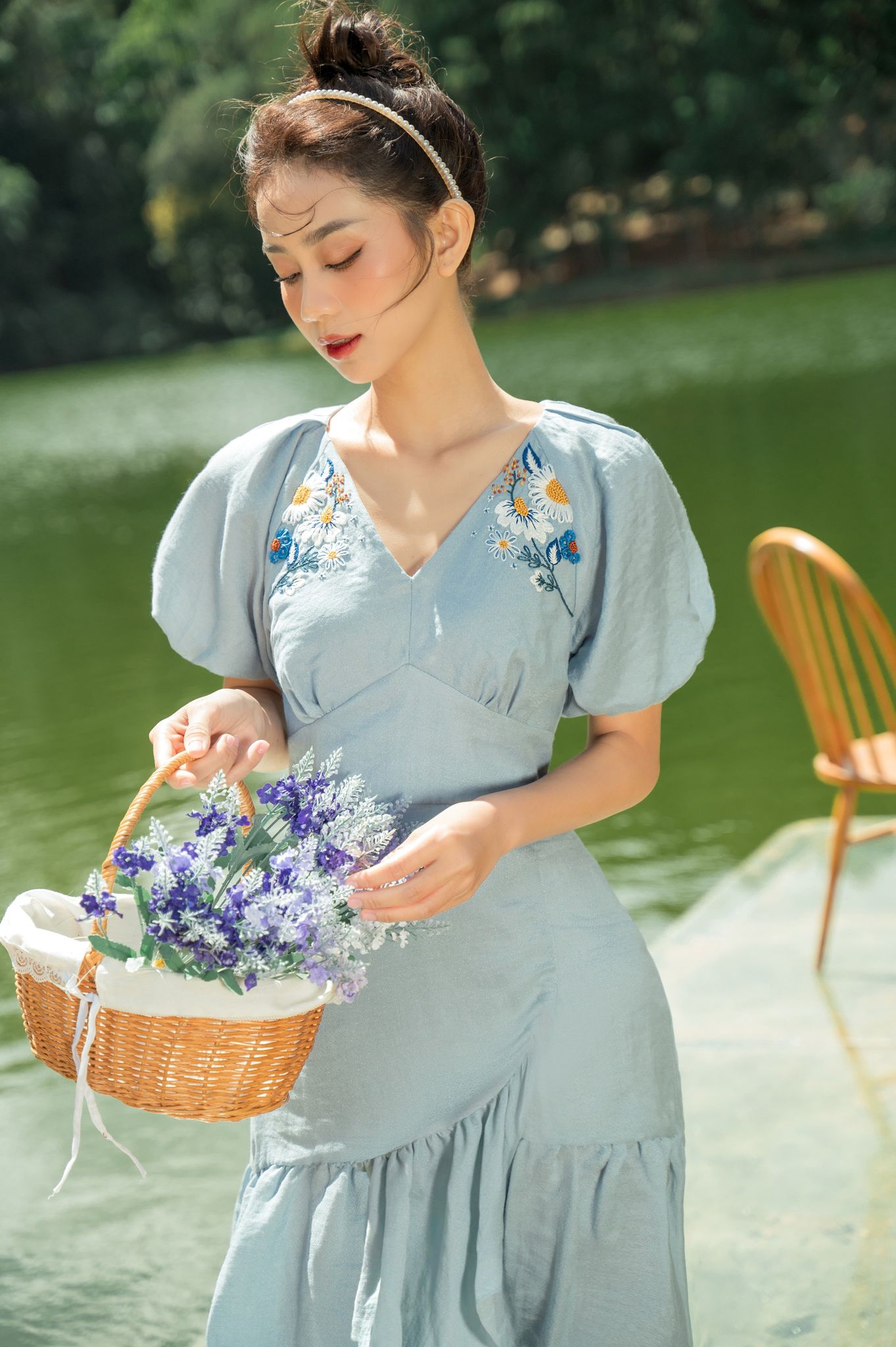 OLV - Đầm Sapphire Embro Dress