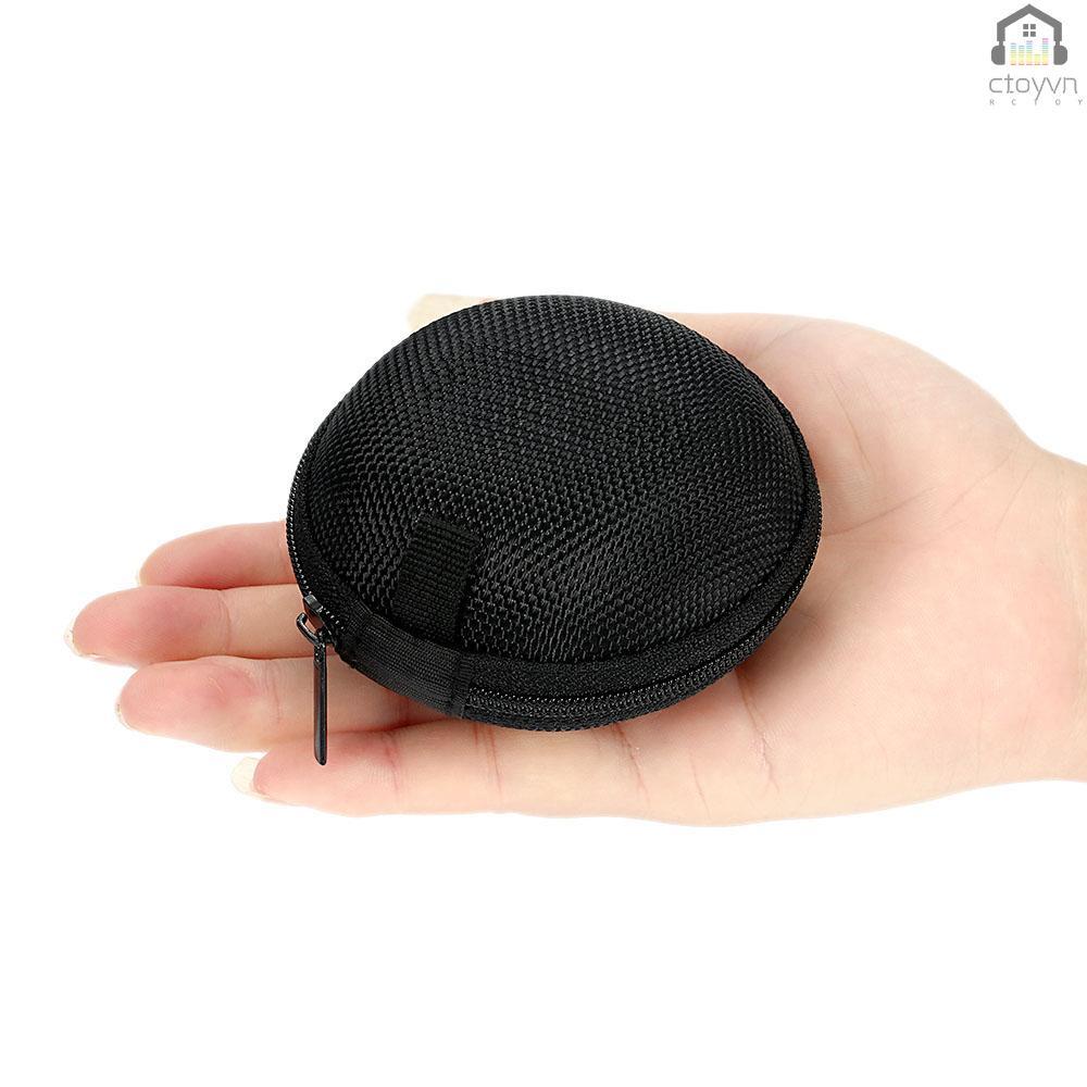 Túi đựng tai nghe MP3 kèm móc khóa kim loại mang đi tiện dụng
