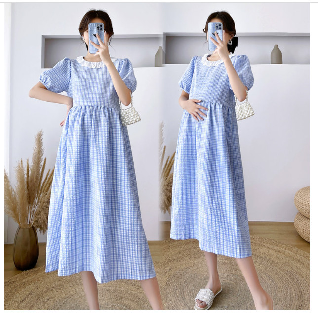 ĐẤM BẦU VÁY BẦU CÔNG SỞ CA RÔ THẮT DÂY, CỔ PHỐI REN