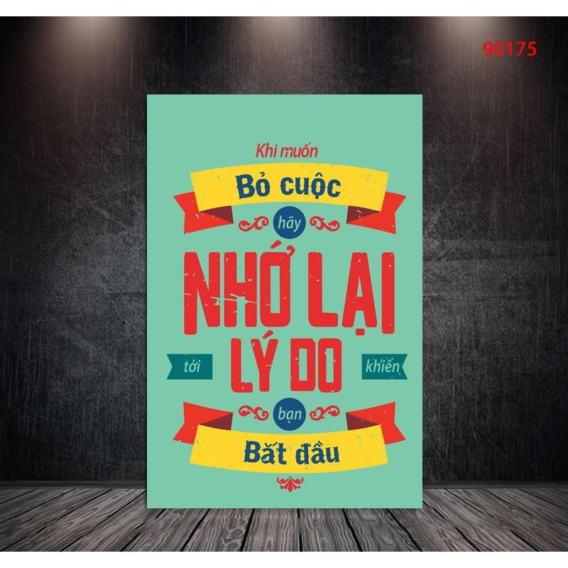 Tranh treo tường Động lực 3D/gỗ MDF Hàn Quốc chống ẩm mốc, mối mọt