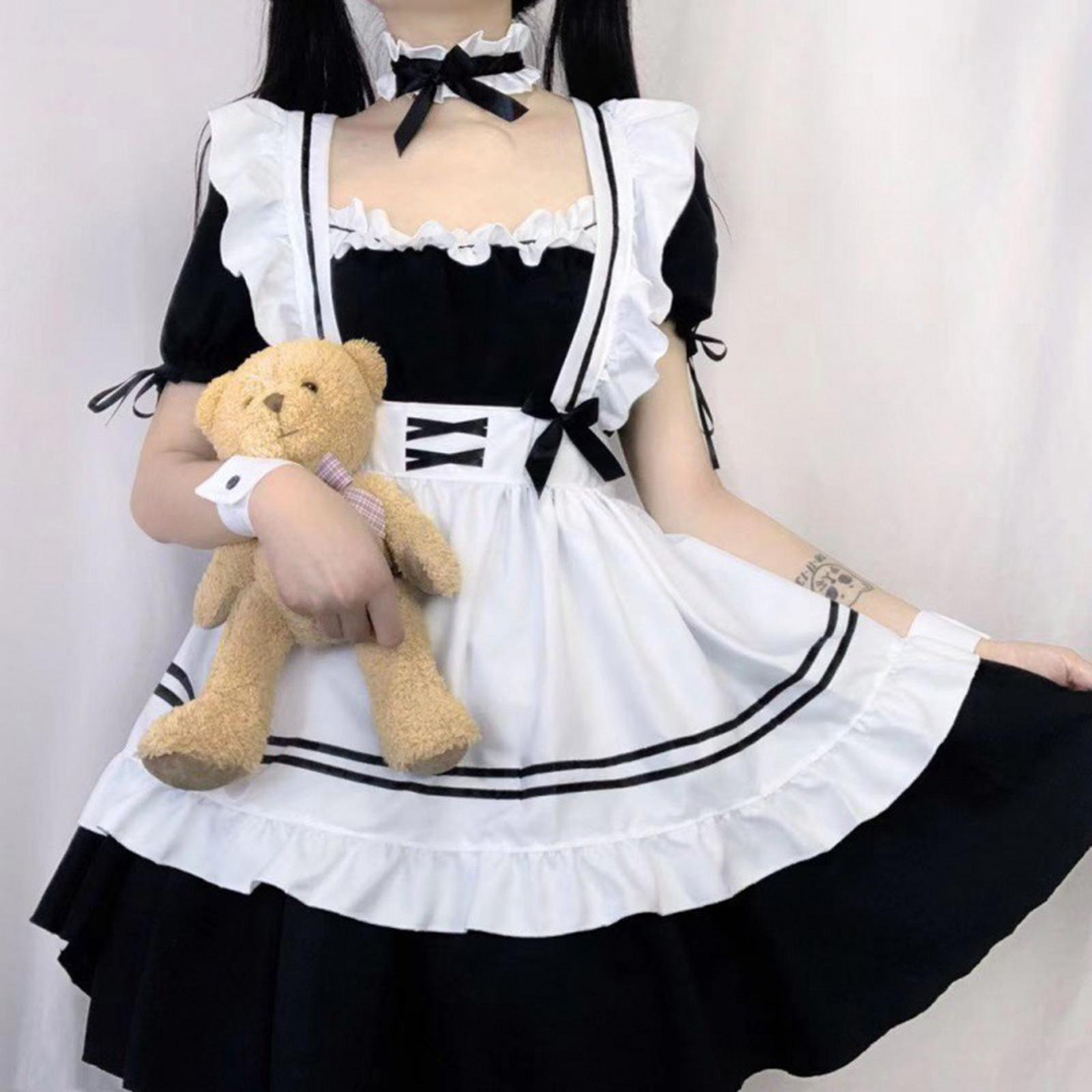Maid Costume Maid Dresses Classic Japanese Anime Maid Outfit S