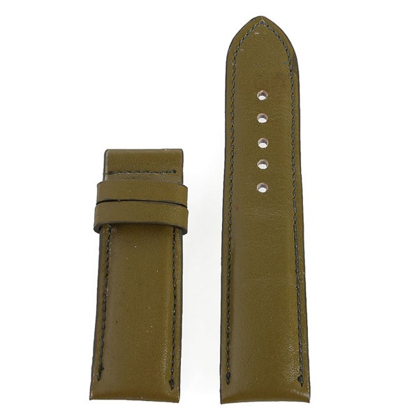 HJ8137-38-39 - Dây đồng hồ Huy Hoàng da bò size 22, 24, 26 màu rêu, xám, xanh da