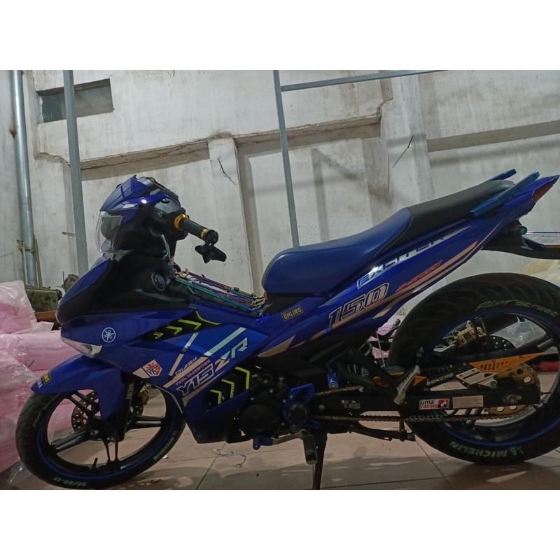 Tem exciter 150 xanh đen y15zr crom