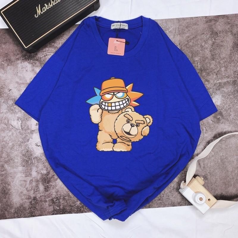 Áo Thun Tay Ngắn UNISEX GẤU - Hình chụp thật