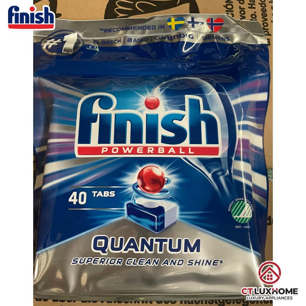 Viên rửa chén bát Finish Quantum 40 viên - Hàng chính hãng
