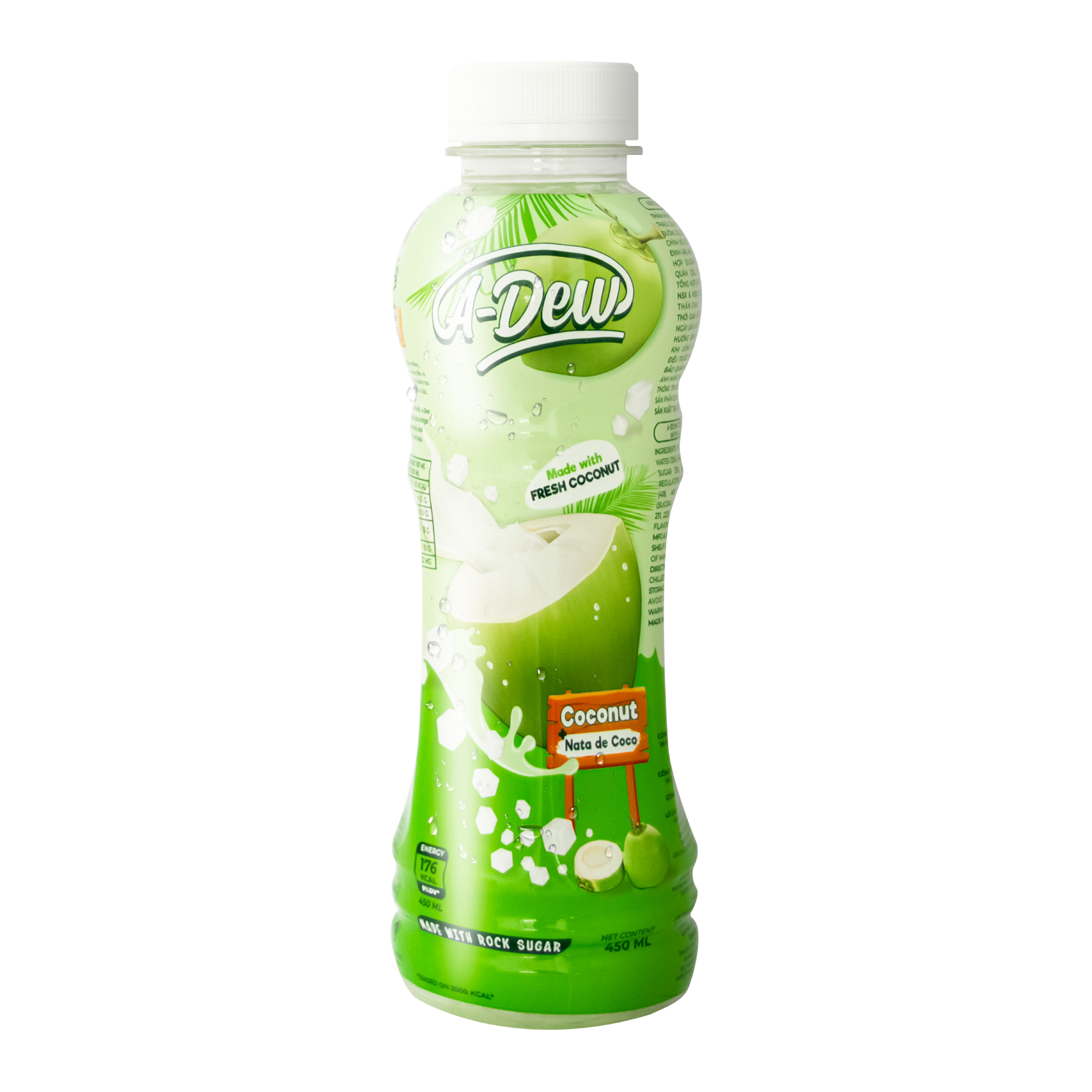 Nước Dừa Thạch Dừa A Dew 450ml - Lốc 6 Chai