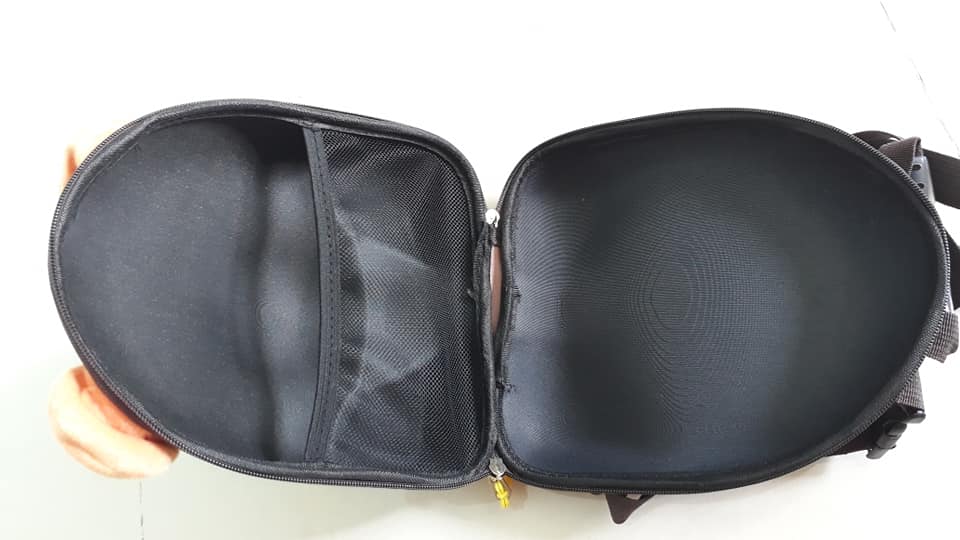 Balo vỏ cứng cọp nâu nổi 3D