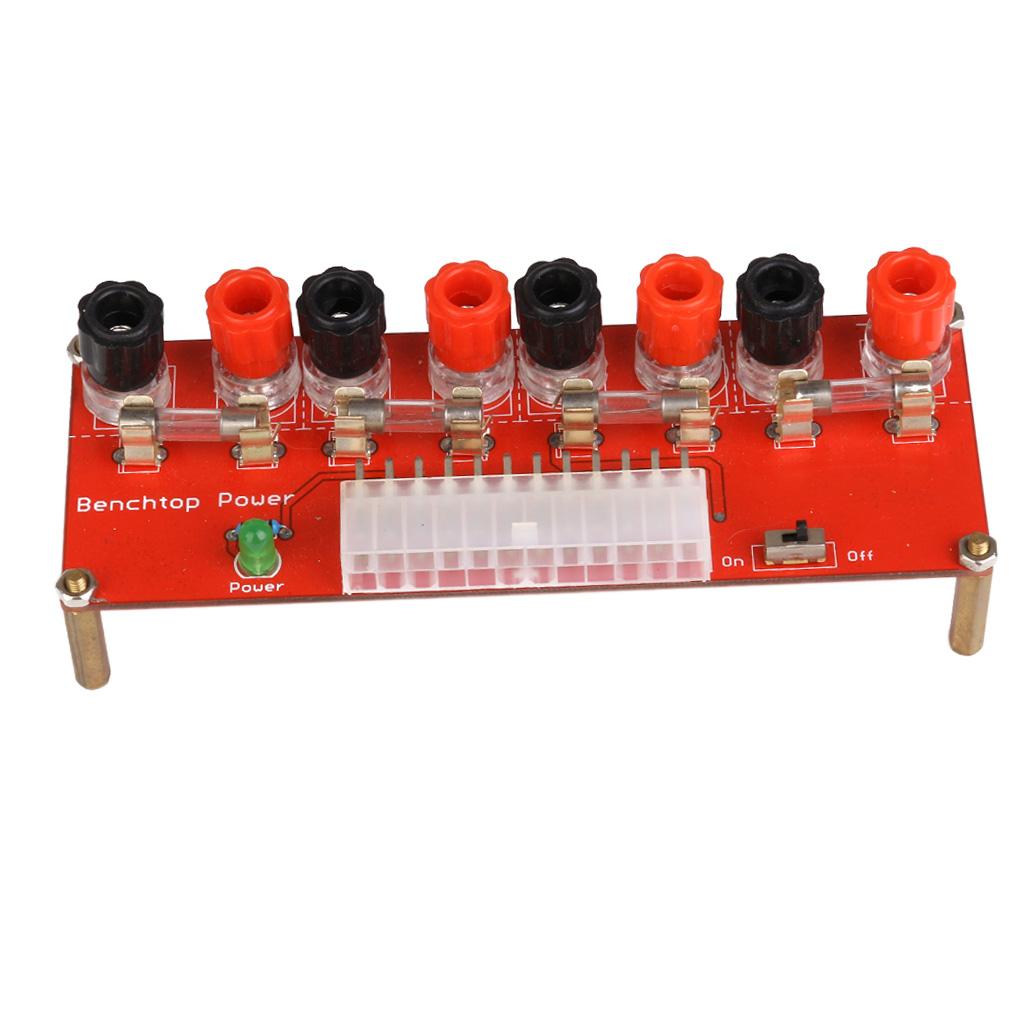 24Pin Benchtop Power Board Computer Boot Adapter 12.8 X 4.8cm