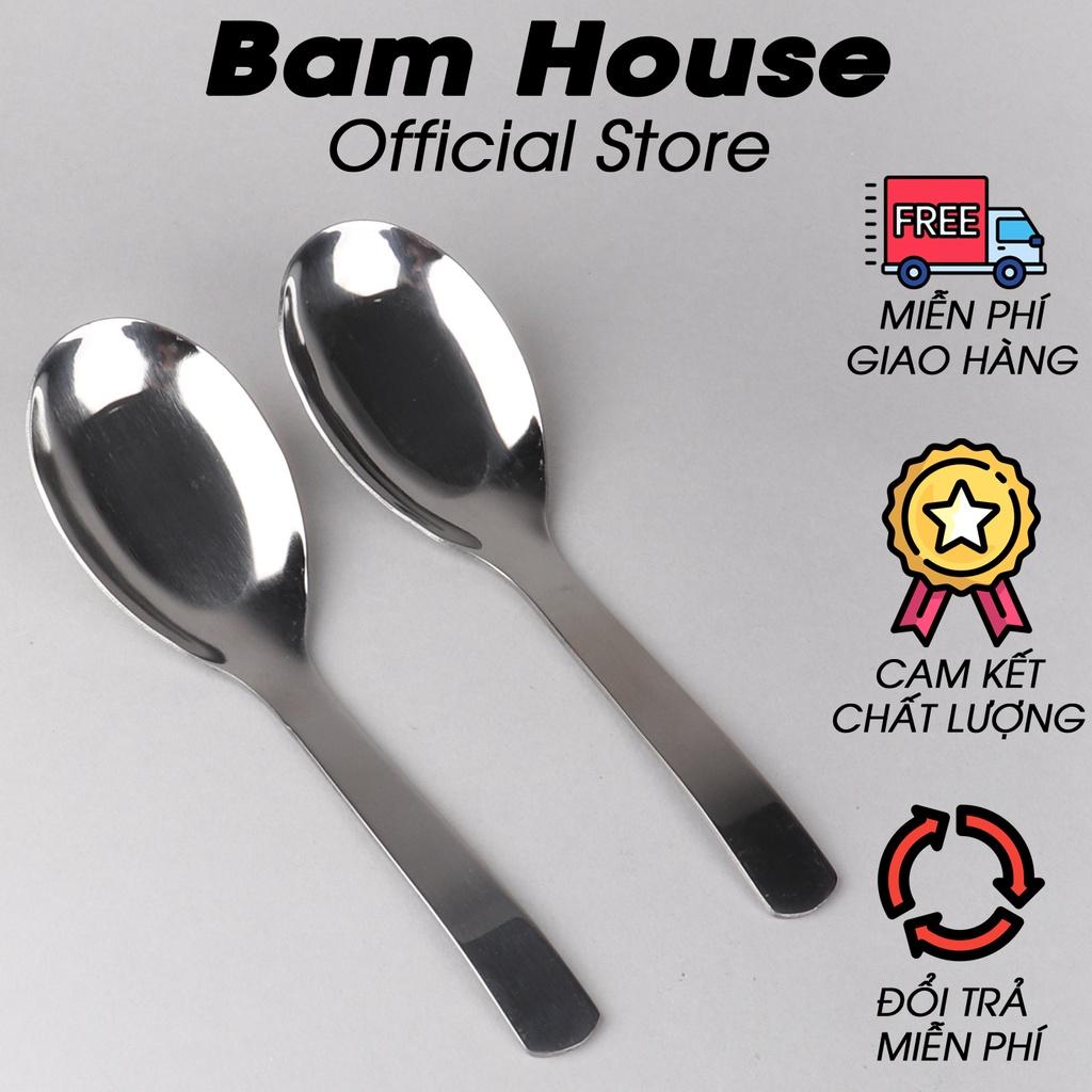 Muỗng canh vuông inox Bam House cán vuông loại dày cao cấp MCV01 - Gia dụng bếp