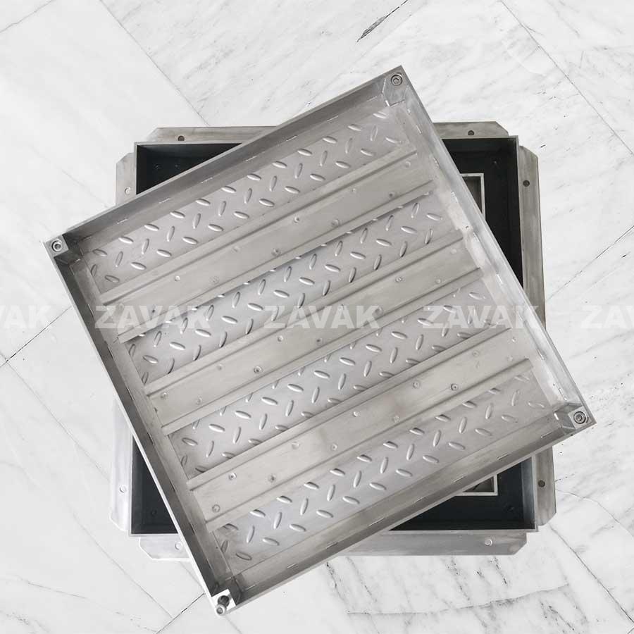 Nắp bể ngầm Zavak Inox 304. MHD* 800x800