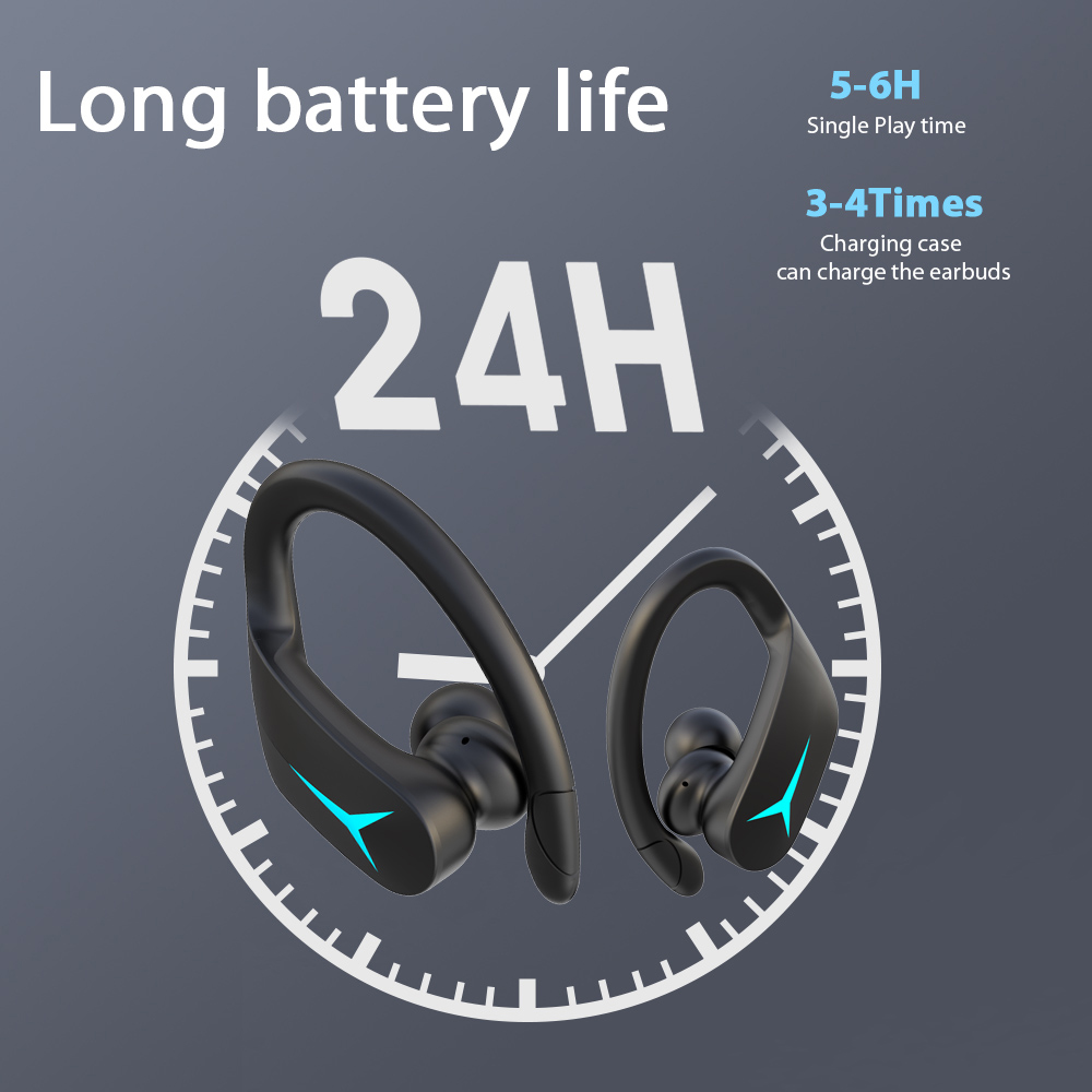 Tai nghe Bluetooth TWS Thể thao Âm thanh nổi HiFi Bluetooth V5.0 Điều khiển cảm ứng cho điện thoại
