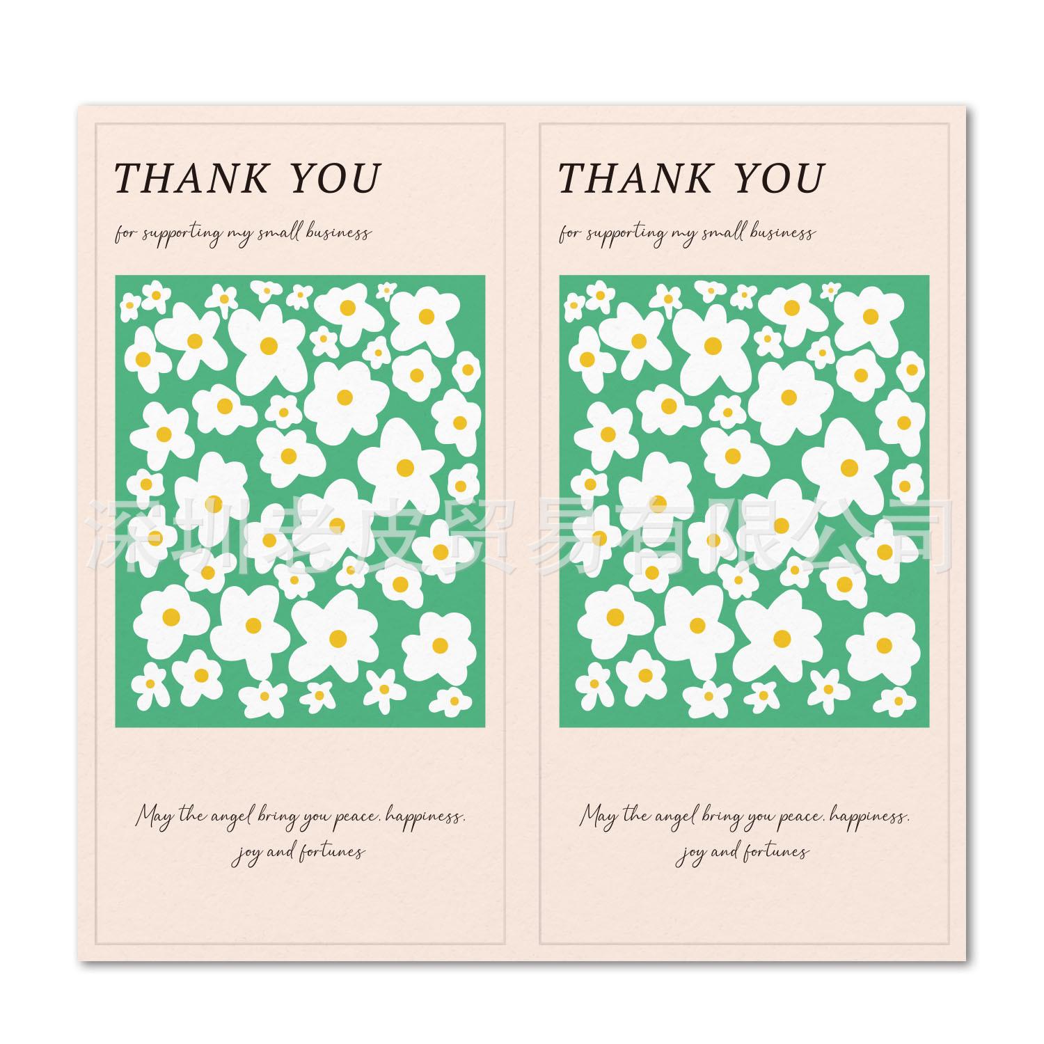 Bộ 50 Nhãn dán hộp sticker giấy C bóng họa tiết vintage các loại hoa dùng để trang trí, niêm phong Q1013
