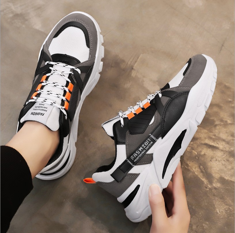 Giày nam tăng chiều cao - giày sneaker nam phong cách Hàn Quốc, chất đẹp, dễ phối đồ QA - 344