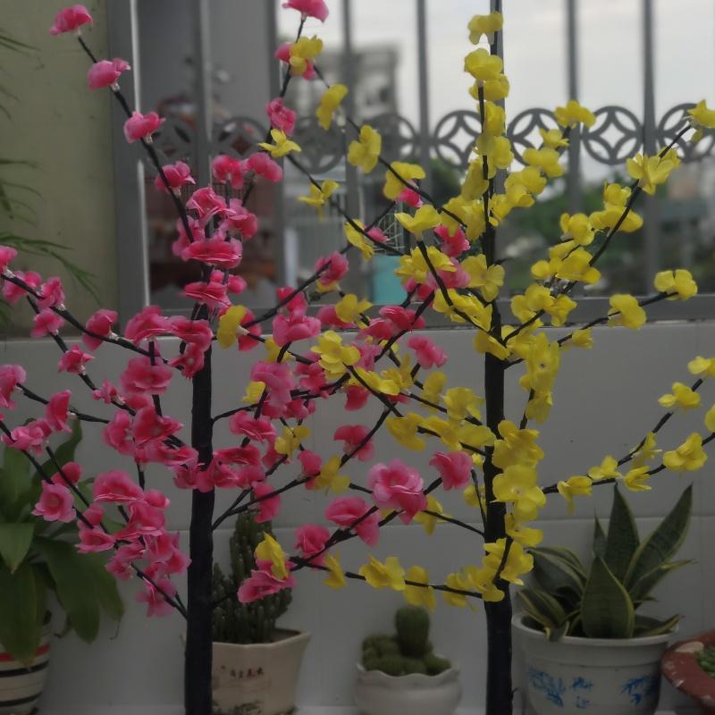 CÂY HOA MAI, HOA ĐÀO ĐÈN LED 1M2 CAO CẤP BẢO HÀNH 1 THÁNG