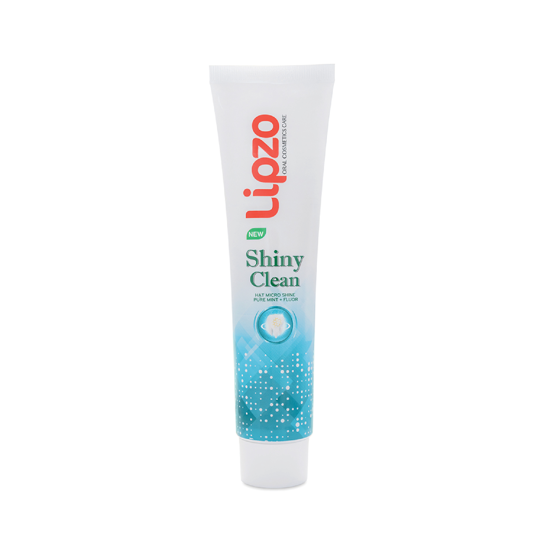 Hình ảnh Kem Đánh Răng Lipzo Shiny Clean Vị The Mát Diệt Khuẩn 185g Khử Mùi, Không Bào Mòn Men Răng Từ Khoáng Chất Vỏ Sò