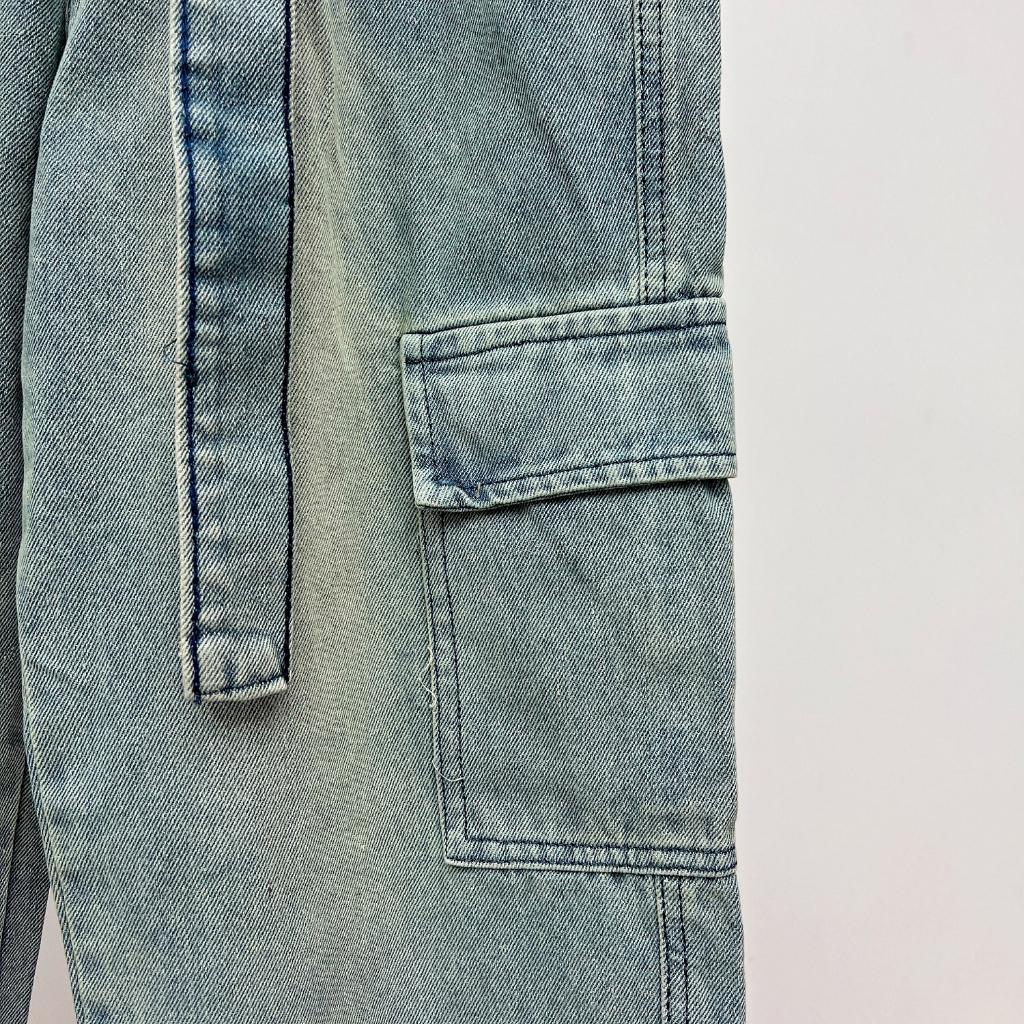 Quần jean cargo pant ống rộng unisex , cargo pants cạp thấp nam nữ , quần túi hộp phong cách y2k - gin store