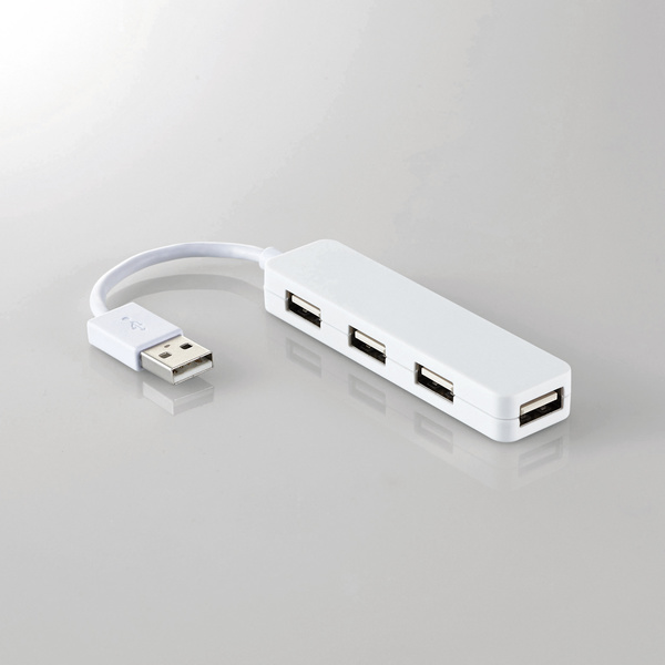 Hub 4 Cổng USB 2.0 Elecom U2H-SN4NBWH - Hàng chính hãng