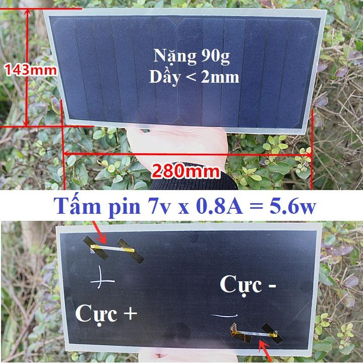 Tấm pin MONO năng lượng mặt trời 6v-5w