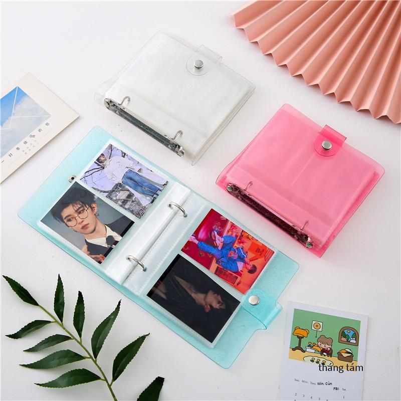 Giá thấp nhất trong suốt Polaroid 3 inch rời album album này bưu thiếp lưu trữ thẻ nhỏ thẻ kỷ niệm cuốn sách