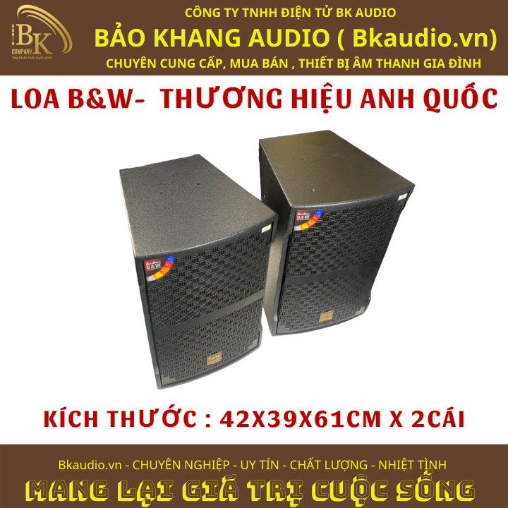 Loa nghe nhạc và karaoke JK-12. Sản phẩm đến từ thương hiệu B&amp;W ( anh quốc). Msp : SPL-06.JK12