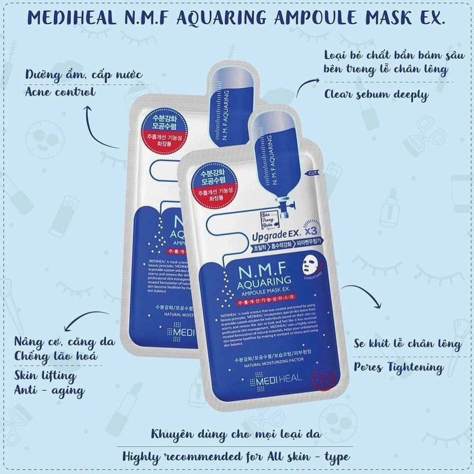 Mặt nạ Mediheal N.M.F Aquaring Ampoule Mask 25ml