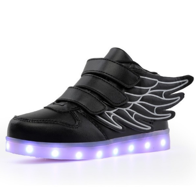 Giày phát sáng cho bé trai bé gái 3 - 12 tuổi sạc USB thông minh kiểu dáng sneaker thể thao cá tính 7 chế độ đèn 4 chế độ chớp đèn LED độc đáo GH02