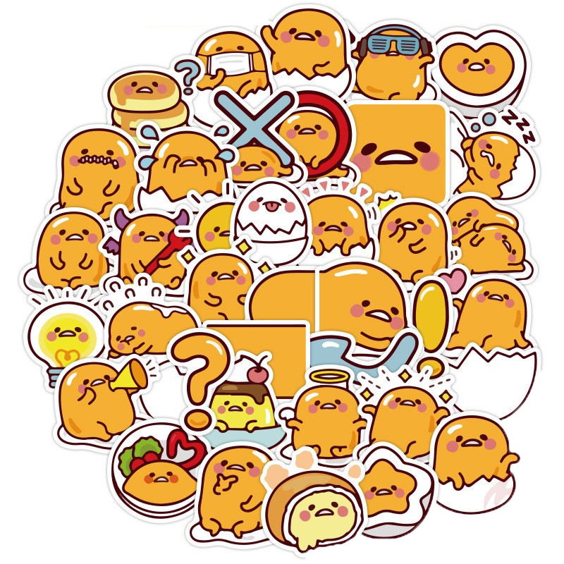 Set 30-60 Trứng Lười Gudetama sticker