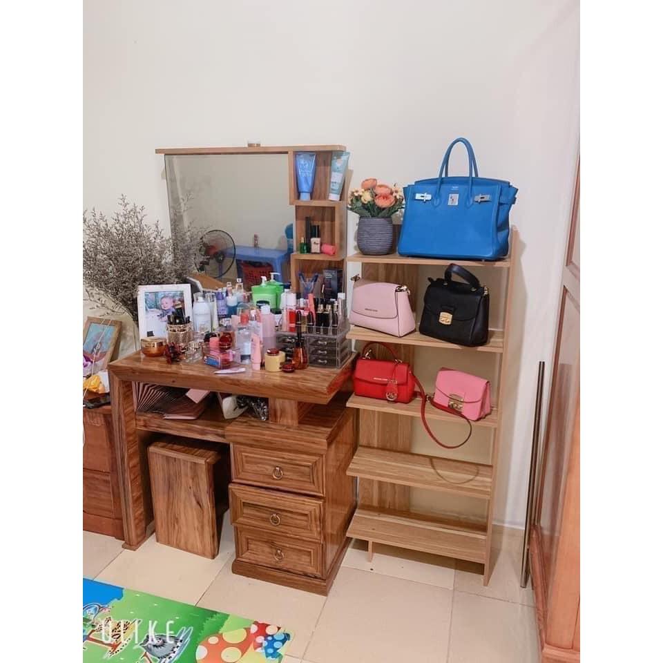 Kệ Sách Gỗ 5 Tầng - Kệ gỗ góc tường