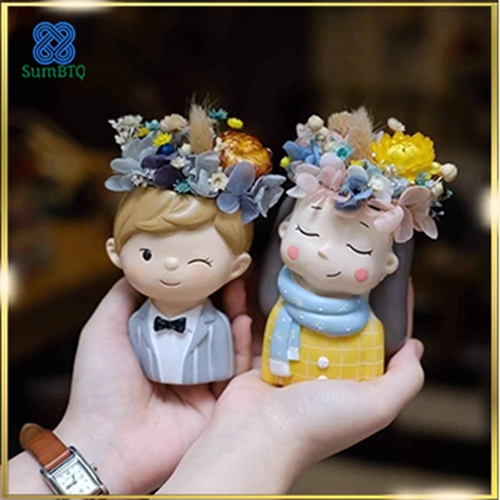 Trang Trí Bàn Làm Việc Couple Tượng Chàng Trai Cô Gái 251