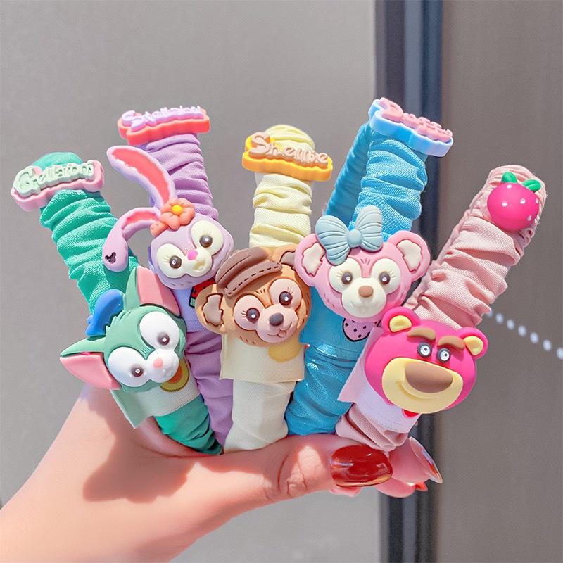 Set 02 Bờm Xược Cài Tóc Cho Bé Bọc Vải Nhiều Màu Sắc Hình Thú Cute, giao ngẫu nhiên