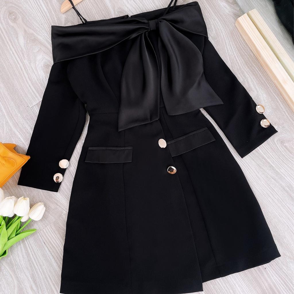 Đầm Dự Tiệc Tina Dress Chất Liệu Vải Hai Biên Cao Cấp - Váy Thiết Kế Trẻ Trung Thanh Lịch