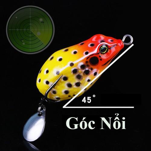 Mồi câu lure cá lóc cá xộp THUNDER FROG Nhái hơi Lưng Đốm Mồi giả câu cá