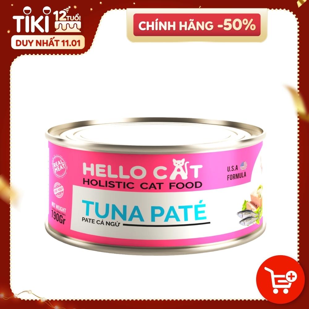 Pate Tươi Dành Cho Tất Cả Các Giống Mèo Ở Mọi Độ Tuổi Hương Vị Cá Ngừ Thơm Ngon Bắt Vị - Hello Cat Tuna Pate 190G