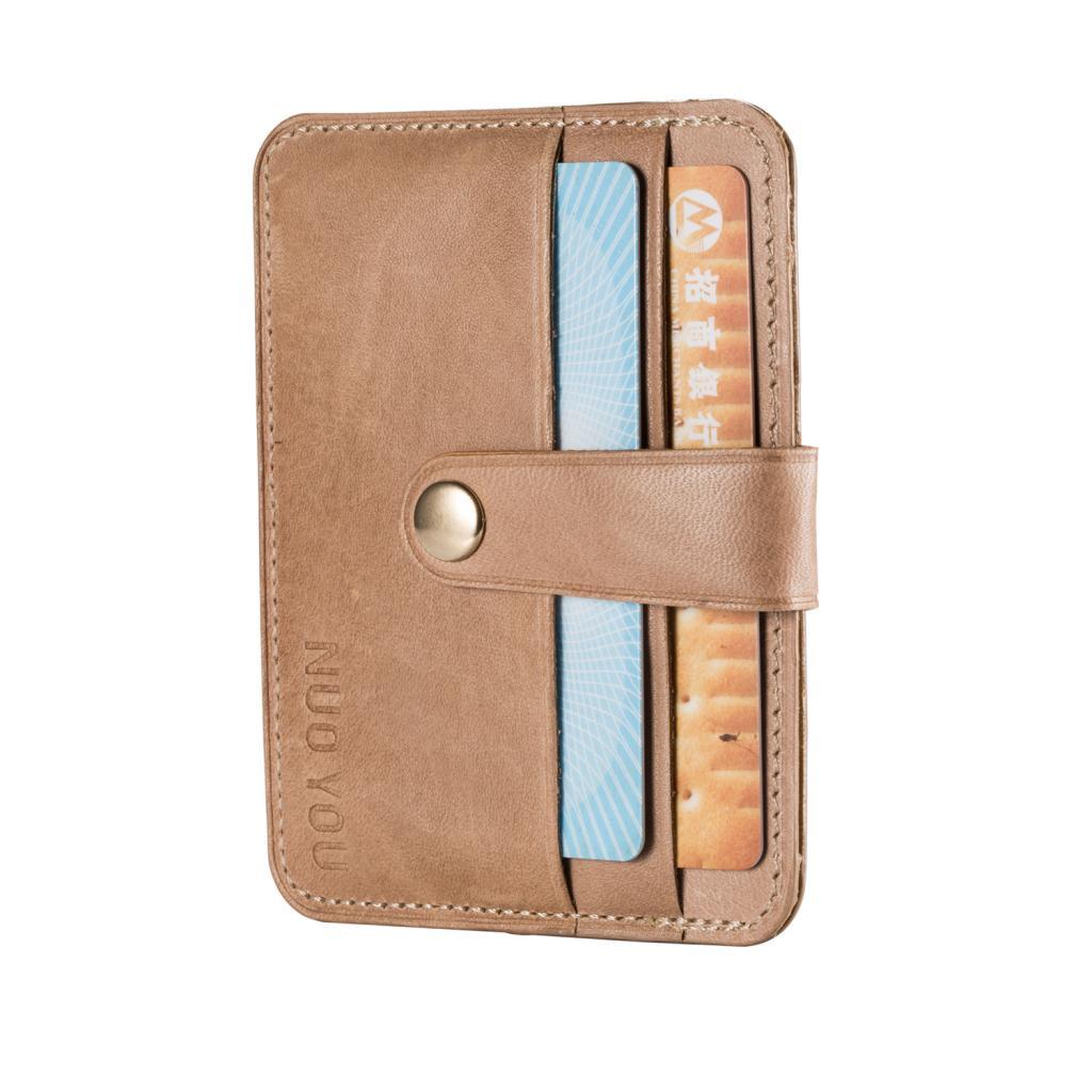 Mens Luxury Quality Suede Real Leather Credit Card ID Holder Wallet Purse Gift for Him