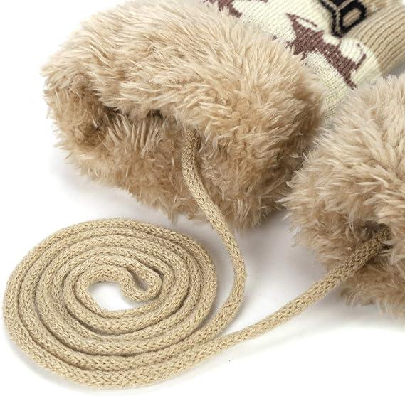 Găng tay dệt kim phát hiện găng tay mùa đông sưởi ấm găng tay đầy đủ doigts nhiệt sang trọng lót găng tay ngoài trời găng tay thể thao trường trượt tuyết trượt tuyết cho bé gái