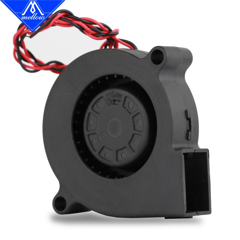 Êm Dịu Độc Quyền Sunon 3D Máy In Quạt Thổi 5015 24V 0.41A Đôi Quạt Chịu Lực Ly Tâm DC Làm Mát Quạt Turbo 5015S