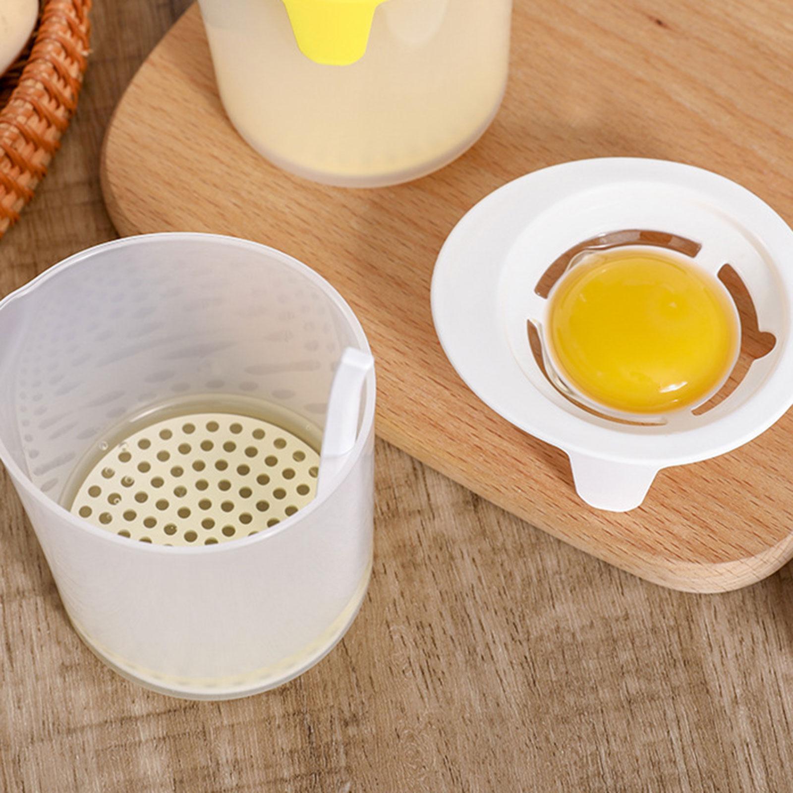 Portable Egg Yolk Separator Removable Manual Hand Durable Practical Cream Bubbler Egg Yolk Egg White Separator for Bakery Tool Accessories