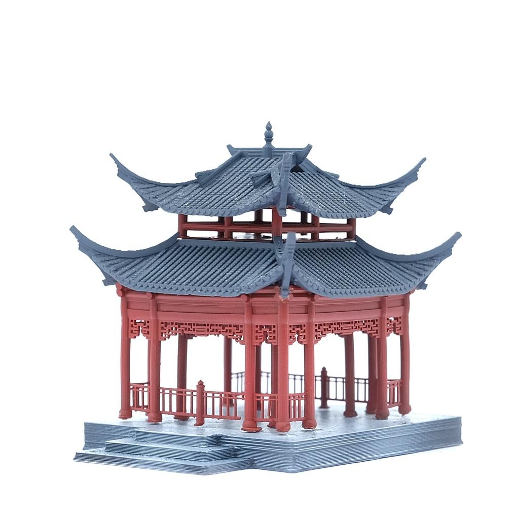 Mô hình kiến trúc Trung Hoa: Tiểu đình- VDS0162- Sưu tầm,trang trí tiểu cảnh,bán cạn,terrarium,non bộ,bonsai
