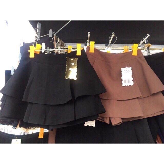 Hàng đẹp_QUẦN VÁY CẠP CAO_QUẦN GIẢ VÁY 3 TẦNG ĐẸP