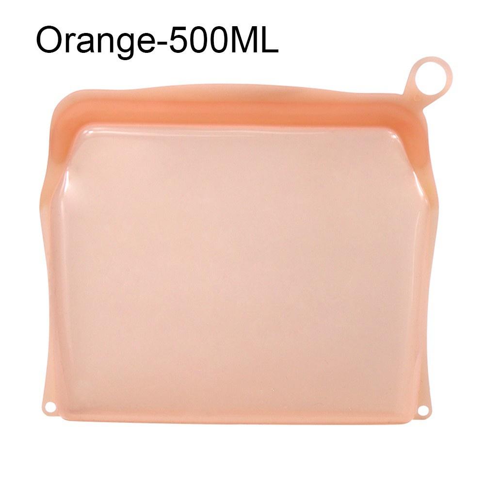 Túi Đựng Thực Phẩm Bằng Silicone Có Khóa Chống Tràn Nhiều Màu 1500ml / 1000ml / 500ml