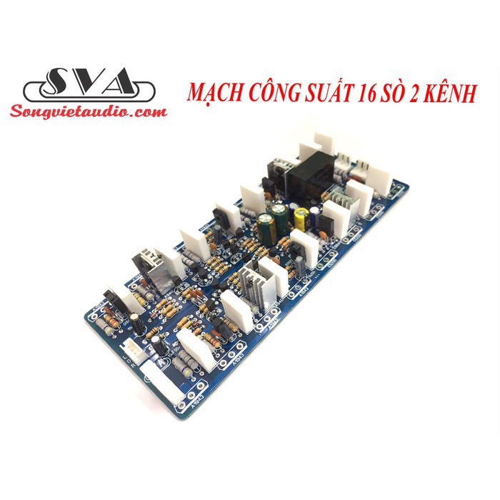 MẠCH CÔNG SUẤT 16 SÒ 2 KÊNH PHÍP SỢI THỦY TINH 2 LỚP - 1 MẠCH