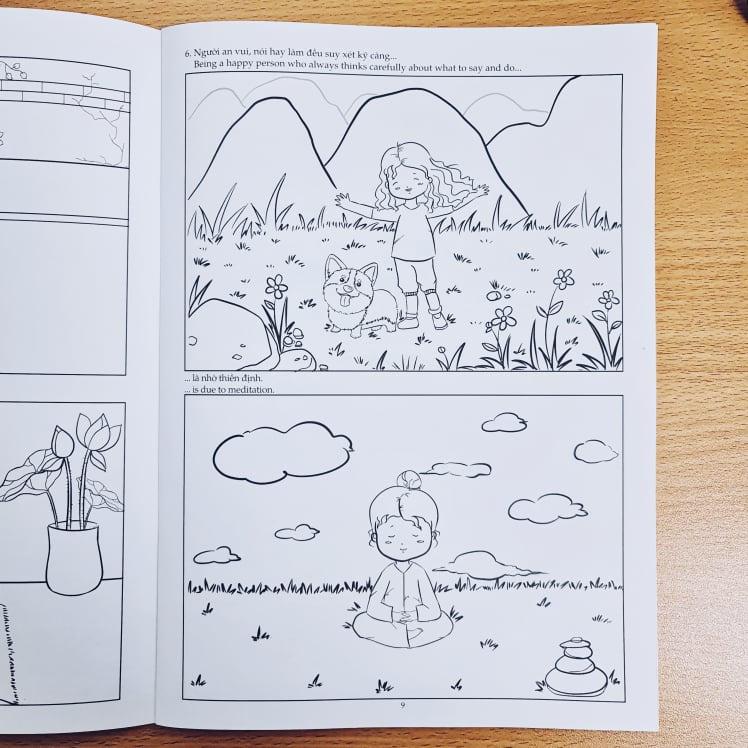 Sách - Sách tô màu tranh nhân quả