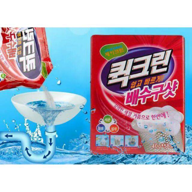 Bột thông tắc cống, ống nước Hàn Quốc