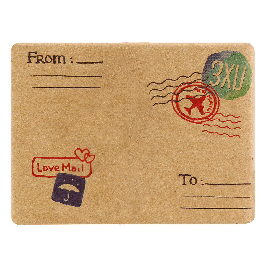 Thiệp Tình Yêu Hộp Diêm From To I Love You Envelope