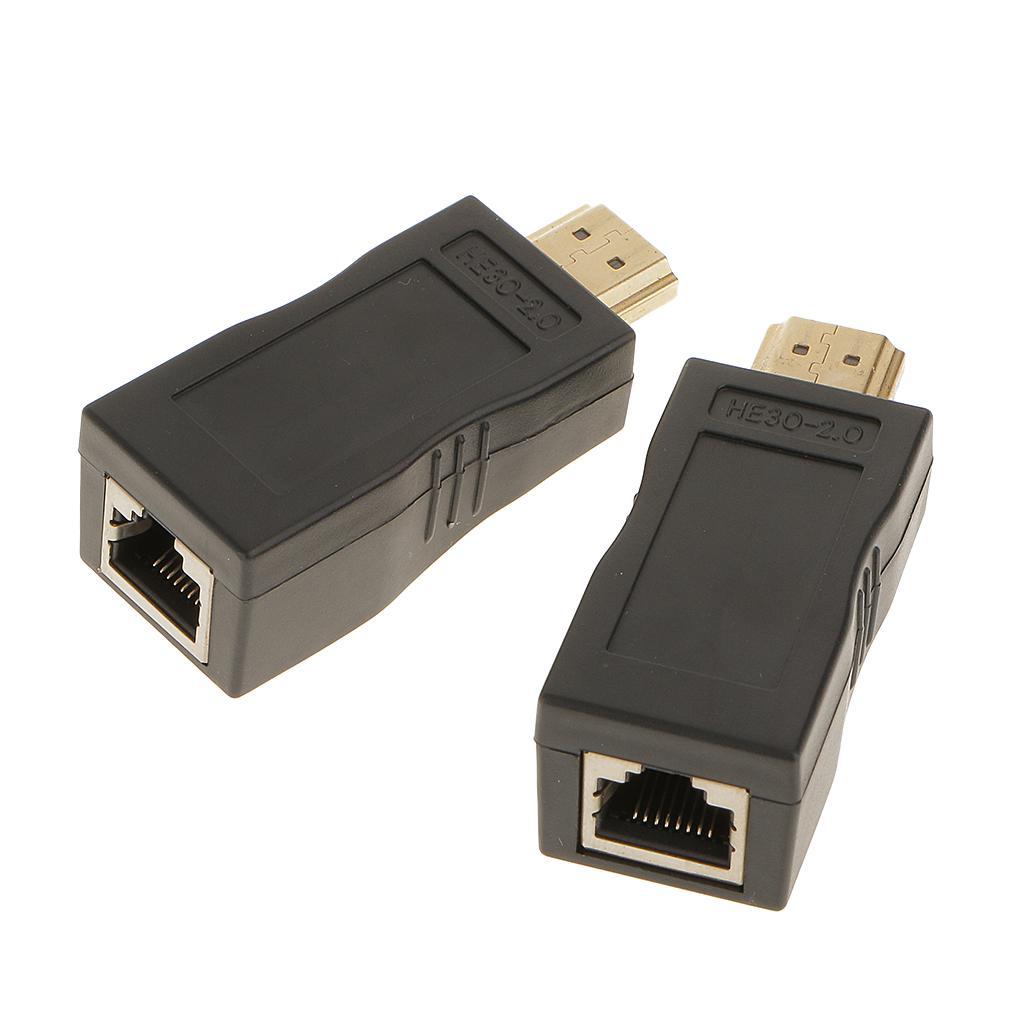 4K 1080P 3D Extender Over Single Cat 5e/6 Network Ethernet Adapter